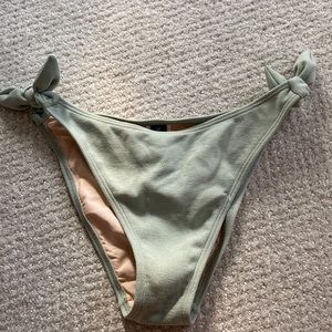 MINKPINK green bikini bottom side tie size S